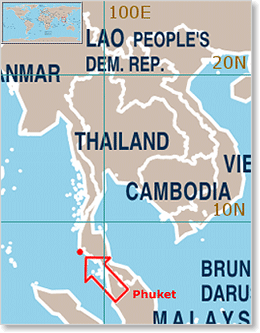 Karta Map Phuket Thailand